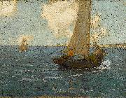 Granville Redmond Sailboats on calm seas Germany oil painting artist